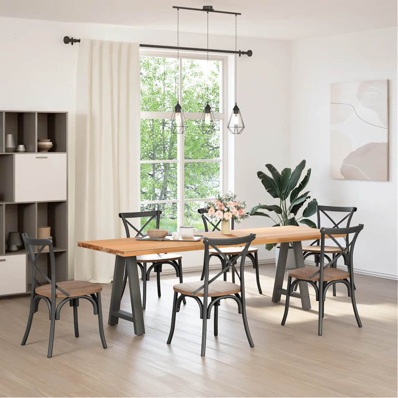 Sarbash Table Leg, 73cm H x 50cm W, Anthracite
