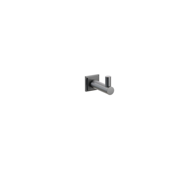 Modern Tubular Brass Single Robe Hook, Oil Rubbed Bronze