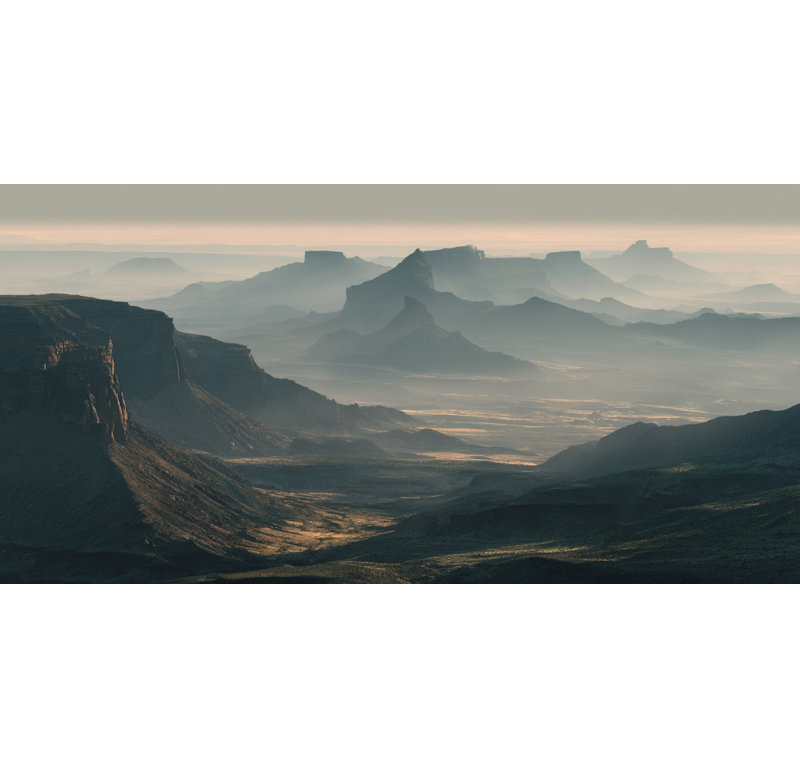 «Desert Mesa», art mural sur toile tendue, H 27,5 po x l 55 po x P 1,5 po