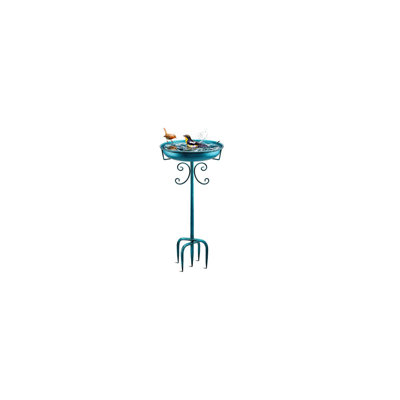 35In Metal Bird Bath for Outside Vintage Freestanding Birdbaths Bird Baths Feeder Bowl