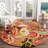 Ferrera Jahiem Floral Handmade Tufted Wool Red Area Rug-1504473849