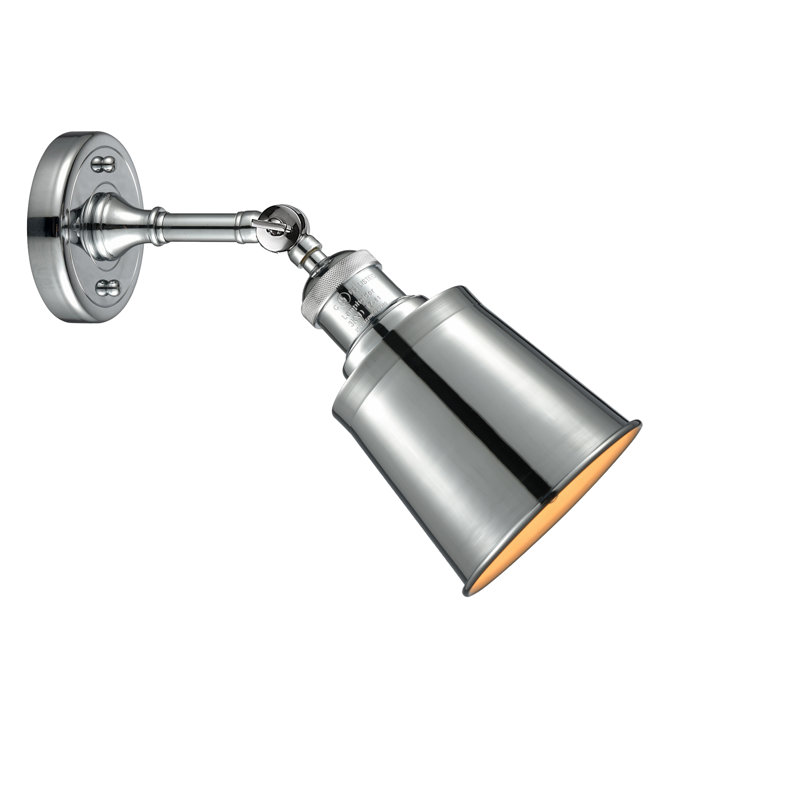 Lavender Hill Armed Sconce, Polished Chrome