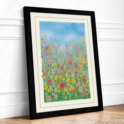 Summer Wildflower Meadow Botanical - Framed Print
