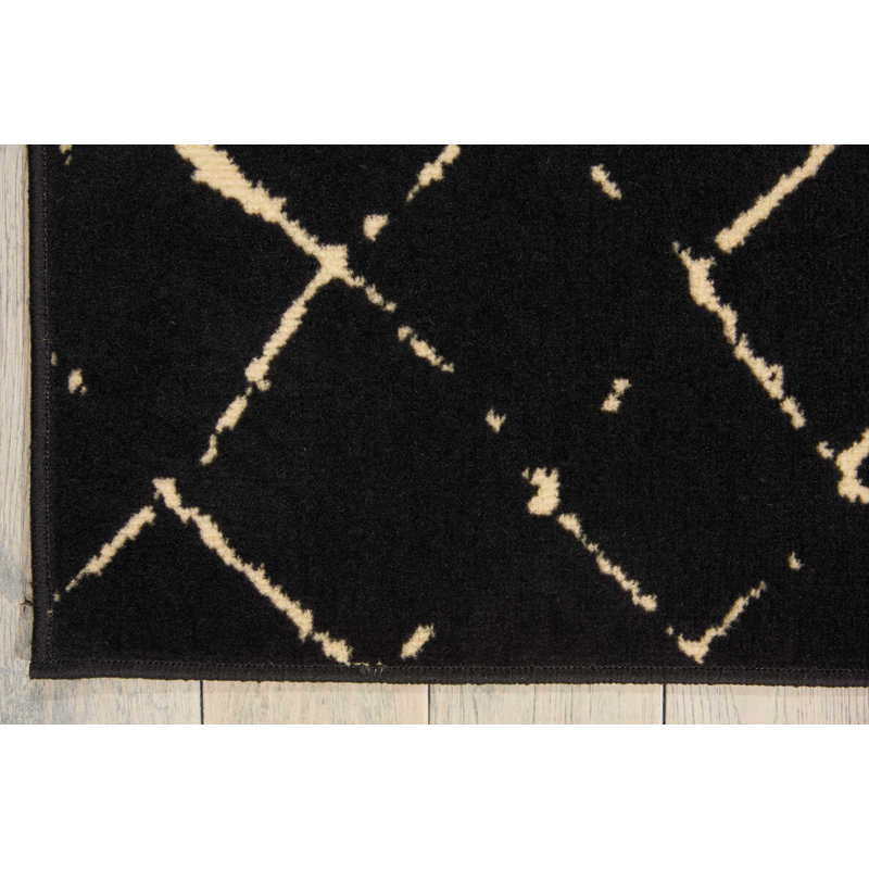 Budyoni Geometric Indoor Rug, Rectangle 5'3" x 7'3"