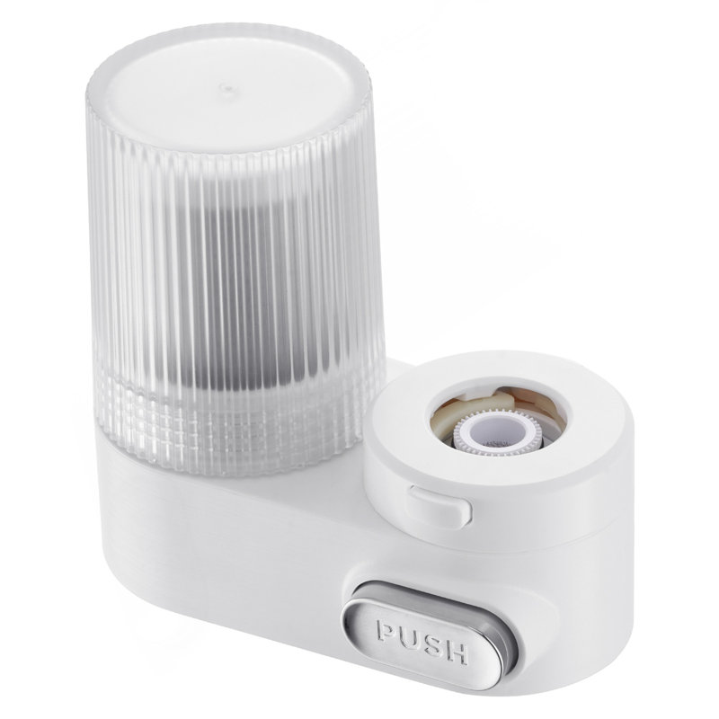 Faucet Mount Water Filter Sink Water Purifier For Kitchen Vertical White