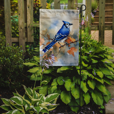 Drapeau de jardin bleu Jay_DAC3183