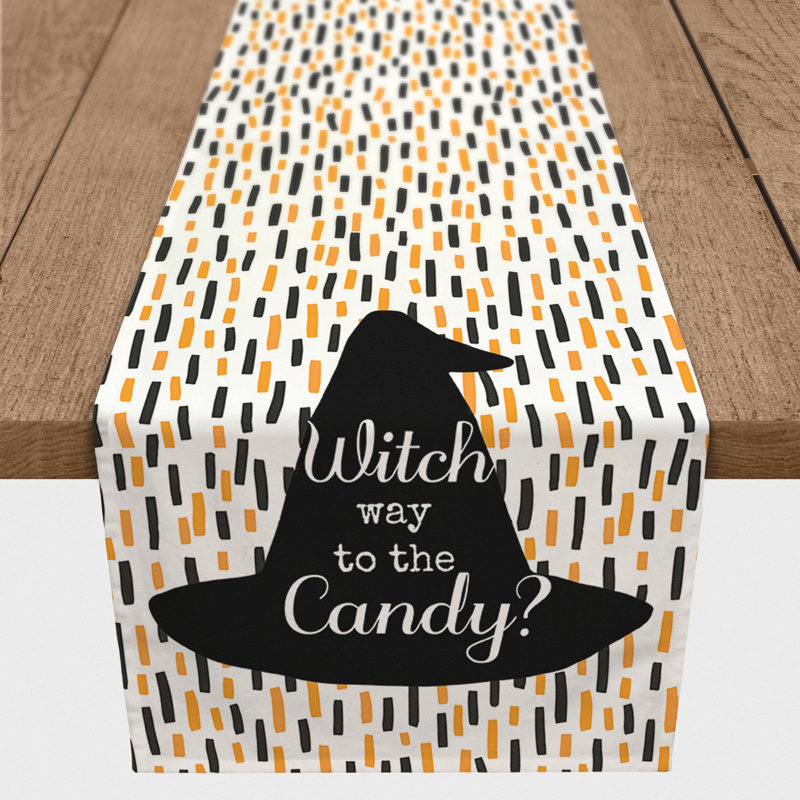 Spengler Witch Hat Table Runner, 90" x 16"