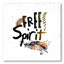 «Ethnic Feather Free Spirit», art textuel sur toile-59843118-59843122