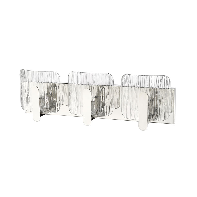 Jeshaun 3 - Light Dimmable Bathroom Vanity Light, Polished Nickel