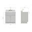 Meuble-lavabo simple avec comptoir Partham 31-670460652