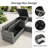 6-Piece All-Weather PE Rattan Patio Sectional Conversation Sofa Set with Adjustable Seats, Storage Box, Removable Covers & Tempered Glass Table-356591868