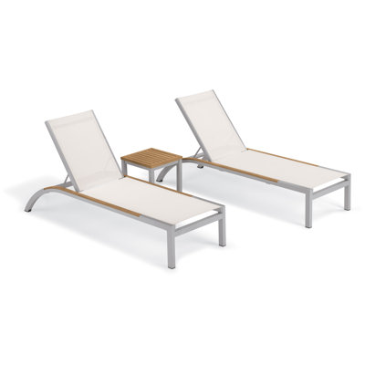 Argento And Travira Outdoor Chaise Lounge