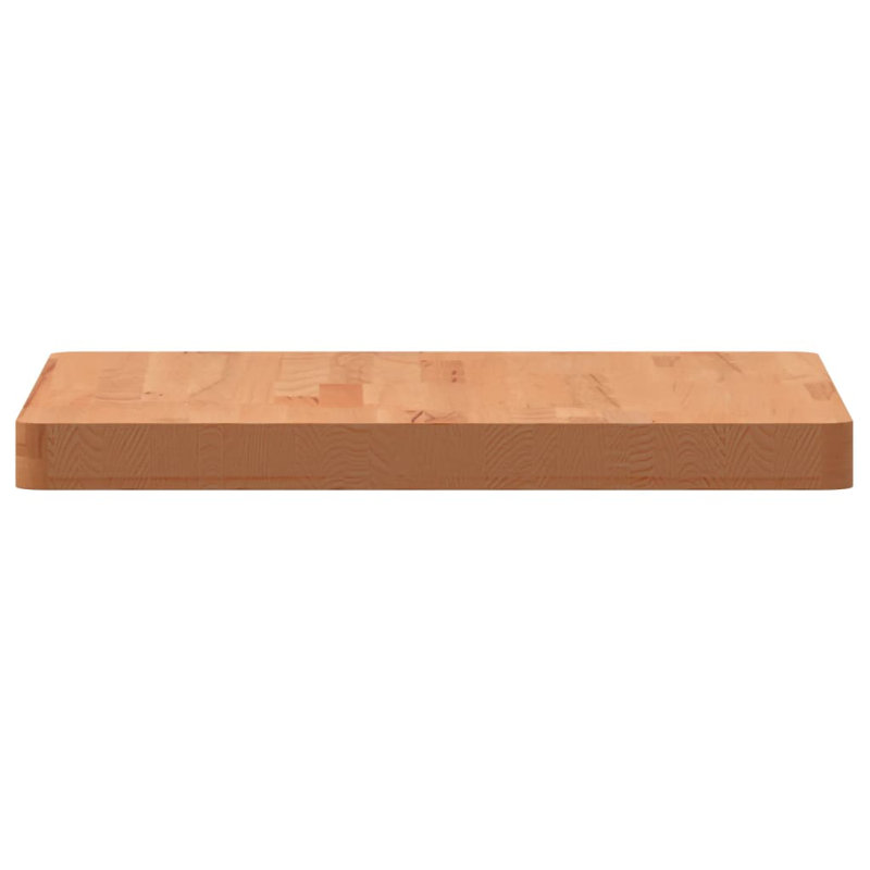 Vidaxl Table Top Square Solid Wood Beech, Brown, 50cm H x 50cm W x 4cm D