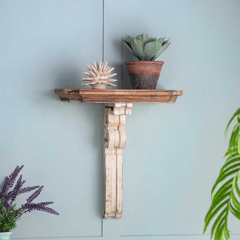 T-Shaped Fir Bracket Shelf