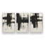 Ensemble de 3 impressions sur toile gris anthracite-106960427-106960421