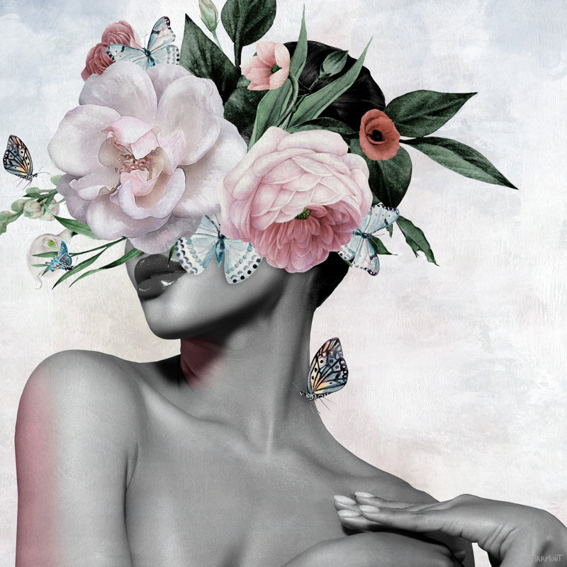 «I Am Beautiful» par - Impression sur toile tendue, H 24 po x l 24 po x 1,5 po