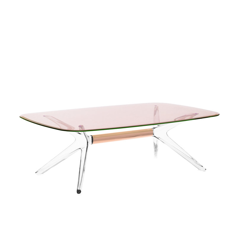 Blast Coffee Table, Crystal-Bronze, Pink