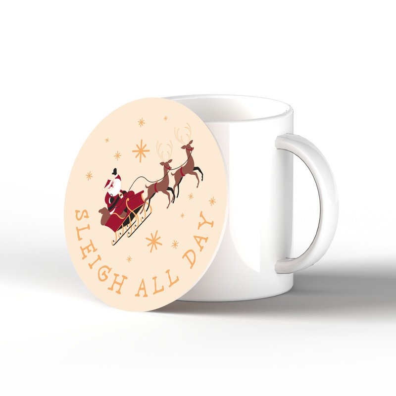 Carley Ceramic Round 1 Piece Coaster