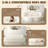 Evren Boneless Modern Minimalist Compression Convertible Floor Sofa Bed with Pillows-124301690-124301696
