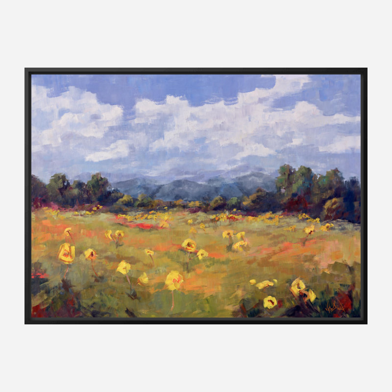Highlands By John Beard - Framed Gallery Wrapped Print Print by John Beard, Black Framed Canvas, 24" H x 30" W x 1.75" D