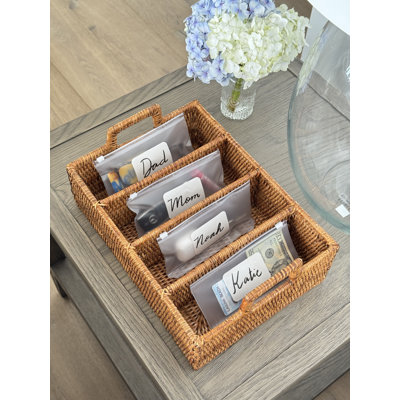 Everard Wicker Rectangle Flatware Caddy