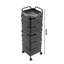 85cm H x 26cm W Utility Cart with Wheels