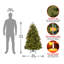 The Holiday Aisle® Newberry Spruce Tree with Dual Color LED Lights-1047647676