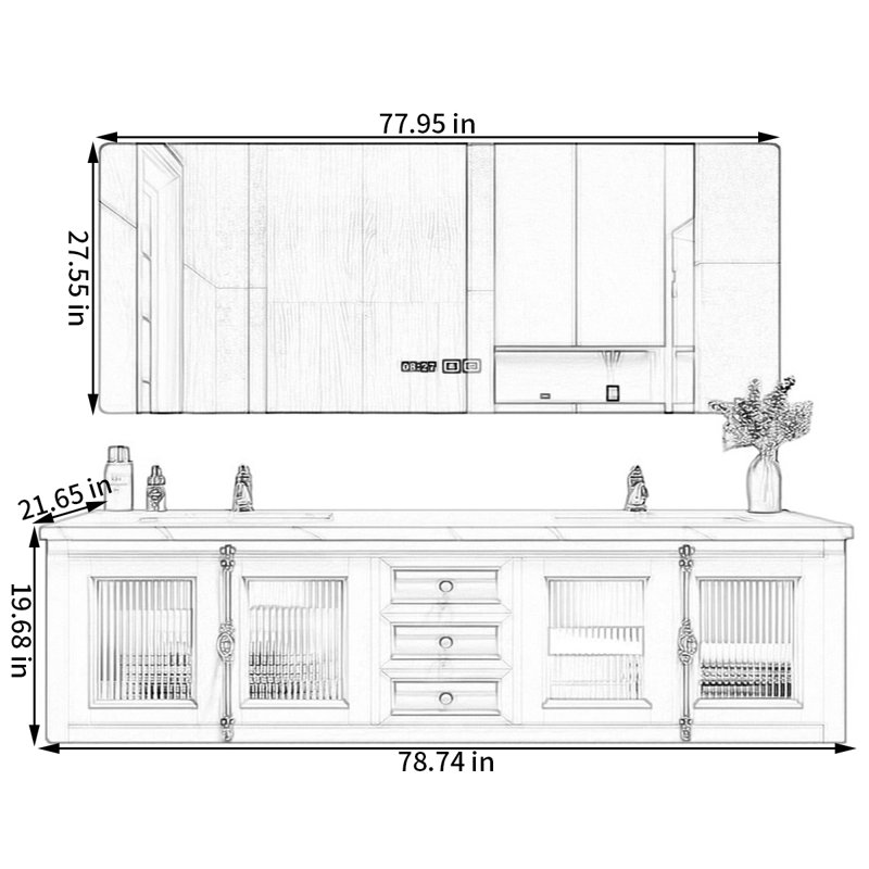 Armoire de salle de bain French