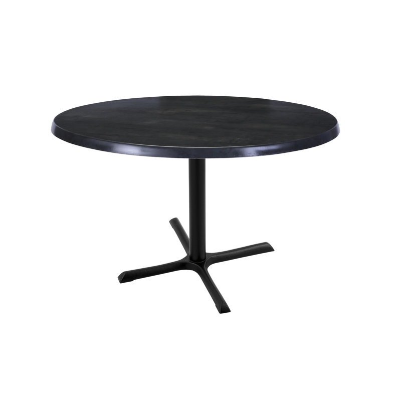 30" Tall, Indoor/Outdoor Table, 36" L x 36" W, Black Steel