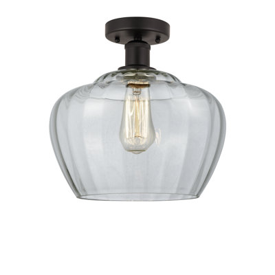 Plafonnier semi-encastré Noille Glass