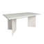 Table de salle à manger extensible pour 6-10, grande table de cuisine rectangulaire moderne en bois imitation marbre blanc