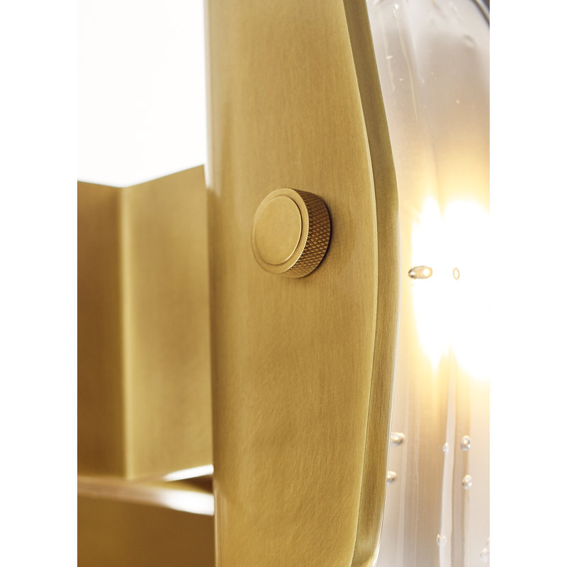 Wythe 8 - Light LED Chandelier, Plated Brass