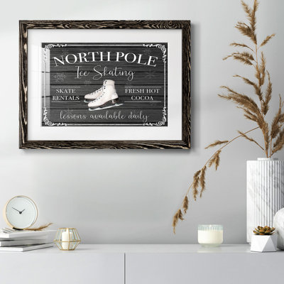 North Pole Ice Skating, reproduction d'art sur papier