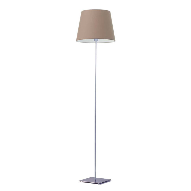Asauni 162.5cm Traditional Floor Lamp, Beige, Silver