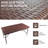 4Ft Rattan Folding Table For Indoor&Outdoor, Portable Foldable Table Rattan Plaited-1637539089