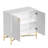 2 Door White Locker Accent Cabinet