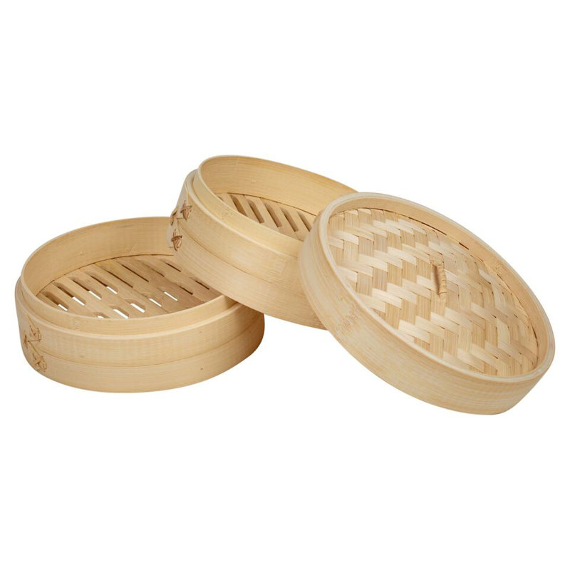 Belfry Kitchen Nikolai Bamboo Steamer Basket with 20cm Diameter
