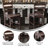 Commercial Grade Wooden Classic Ladderback Counter Height Barstool with Seat-783898778-783898779