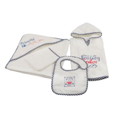 Lulu Gender Neutral Bathrobe with Pockets and Hood for Kids