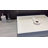 24" x 19" White Rectangular Solid Surface Vessel Sink for Bathroom Vanity, Above Counter with Faucet Hole