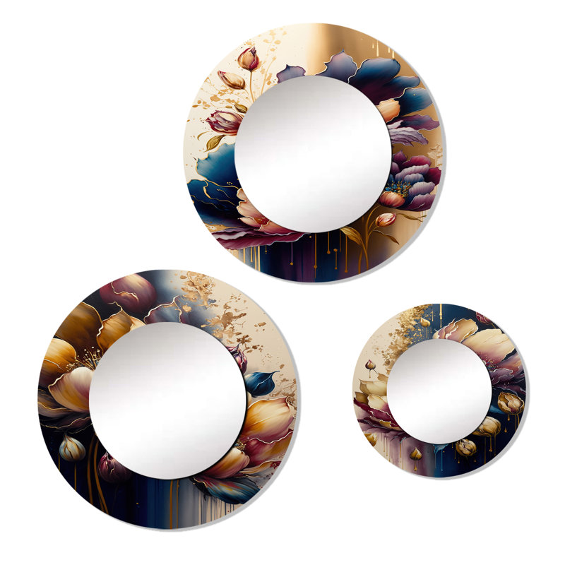 Humeyra Metal Round Mirror