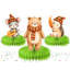Centres de table en bois pour animaux en bois d'automne - 5 pièces Forest Friends