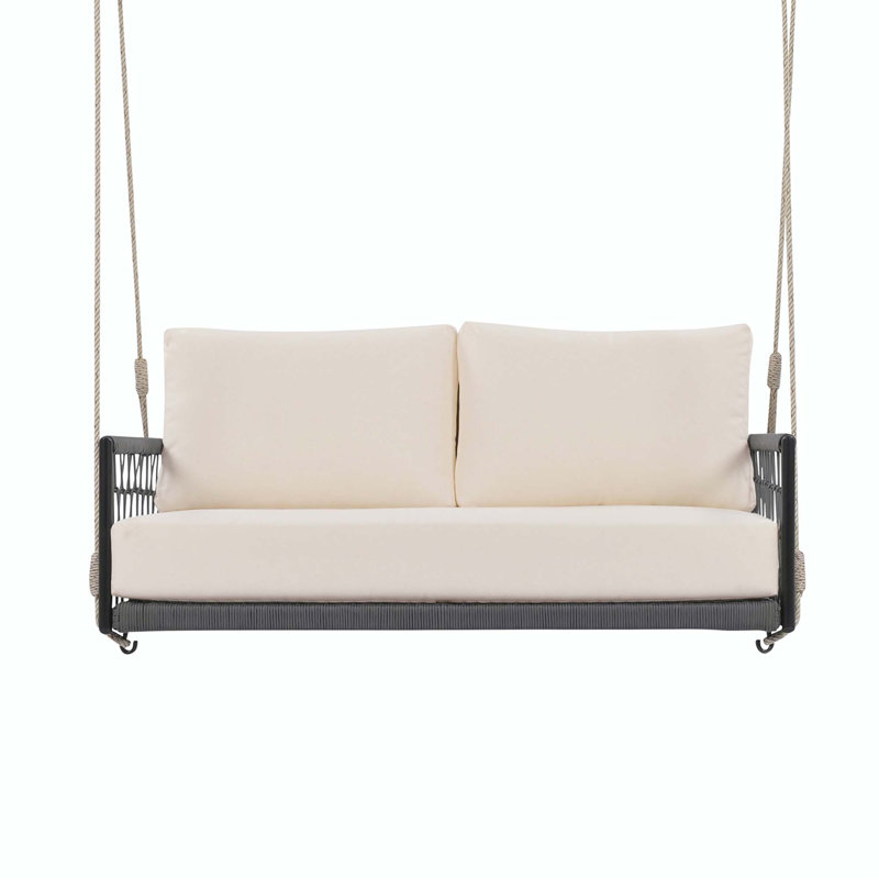 Balancelle pour 2 personnes Braynen, Beige, Noir