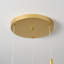 3 - Light LED Gold Cluster Pendant Light