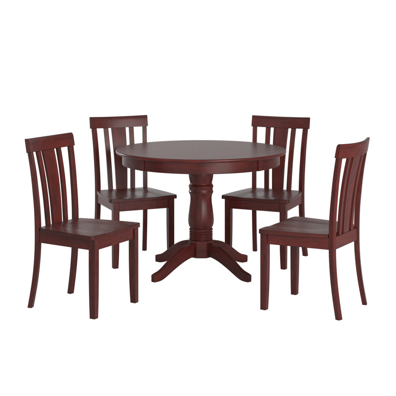 Ensemble de salle à manger pour 4 personnes Alexa-Mae, Baie antique