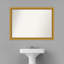 Miroir mural de salle de bain en bois doré 27,5 x 21,5 po Townhouse-1686607755