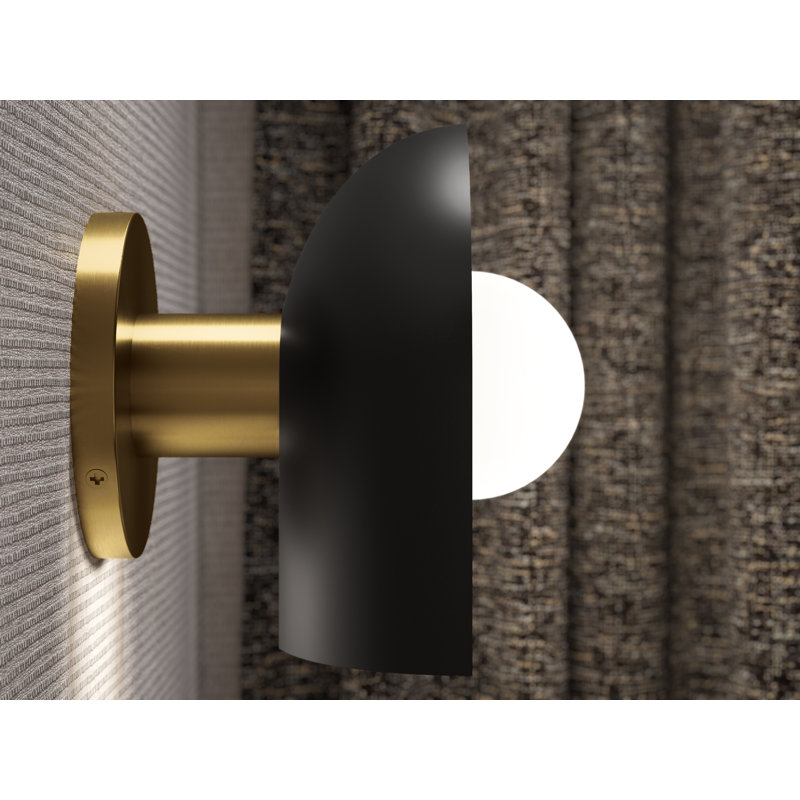 Jabot One-Light Sconce, Black
