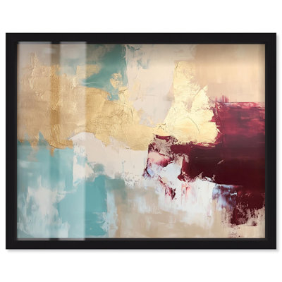 Impression abstraite Crimson Tide III Shadowbox par Art Remedy