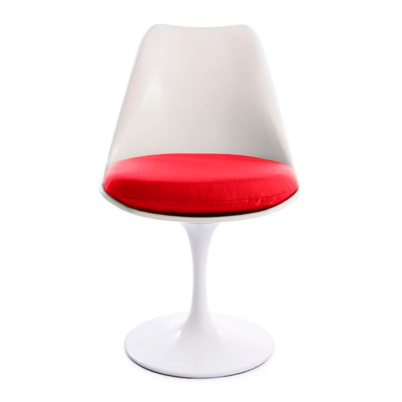 Chaise d'appoint pivotante tulipe Modholic, Rouge, 1