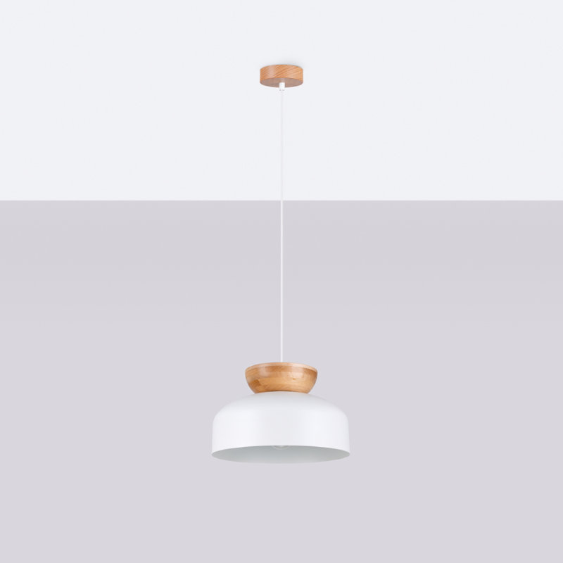 1 - Light Natural Pendant, White